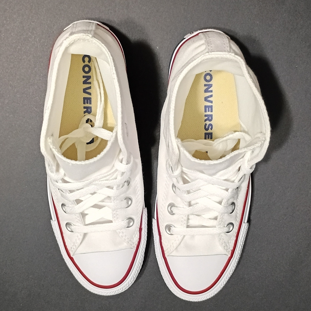 Converse Hightop Chuck Taylor All Star Unisex Optical White Sneakers - Picture 5 of 8